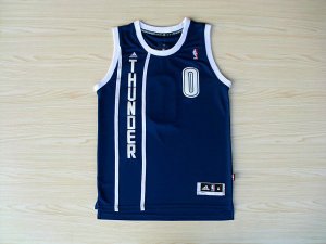 Maillot De Basket Oklahoma City Thunder Russell Westbrook 0 Tissus Sportif Fans Edition New pattern Bleu